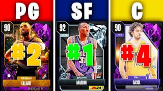RANKING THE TOP 5 BEST CARDS AT EACH POSITION IN NBA 2K24 MyTEAM!!