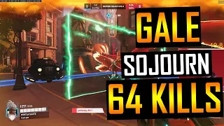 64 KILLS! GALE INSANE SOJOURN GAMEPLAY OVERWATCH 2 SEASON 3