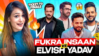 ELVISH YADAV VS FUKRA INSAAN Fight in Big Boss | Who Won Ticket To Finale Task Bigg Boss Ott 2 ?😱🔥