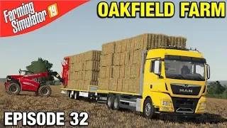 TELEHANDLER LOADING STRAW Farming Simulator 19 Timelapse - Oakfield Farm FS19 Episode 32