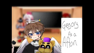 Security Breach React to Gregory as ?? (Fnaf)(afton family)original