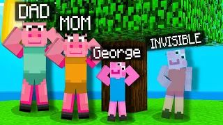 Invisible Peppa Pig Trolling Family In Minecraft