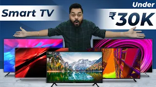 Top 5 Best 4K Smart TVs Under 30,000 ⚡ Best Android Smart TVs | October 2021