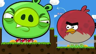 Angry Birds Cannon 3 - FORCE OUT THE GIANT PIGGIES TO RESCUE GIRLFRIEND SHOOTING GAMES!