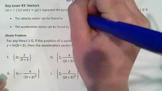 AP Calculus BC - AP Exam Review - Parametric Equations and Vector-Valued Functions