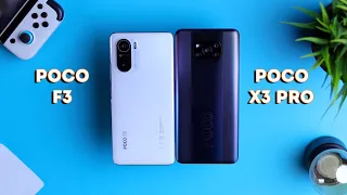 مقارنة العمالقة | POCO F3 VS POCO X3 PRO ⚡️