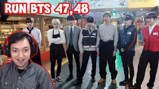 BTS Blue Village - Run BTS 47 & 48 Reaction