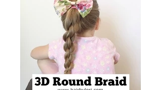 3D Round Braid Tutorial { A 4 Strand Braid }