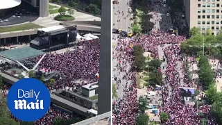 Raptors celebrate their first NBA Championship at victory parade