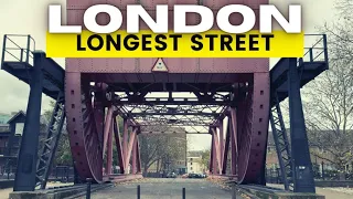 (4K HDR) Walking London's Longest Street - Rotherhithe Street