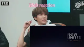 Bts reaction Now United Come  Togheter