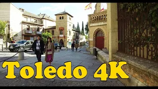 Walk around Toledo Spain [4K].