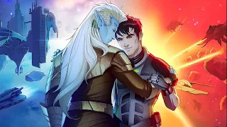 Chapters 68 and 69 of Empire Of Stars, a gay human/alien romance space adventure