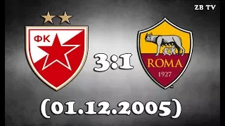 Crvena Zvezda - Roma 3:1 HIGHLIGHTS |01.12.2005|