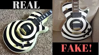 How to Tell if Your Zakk Wylde Les Paul Custom is a Fake | Chibson