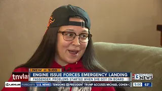 Passenger recounts engine issue forcing emergency landing