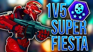 1v5 Super Fiesta Challenge! - Halo 5 Guardians