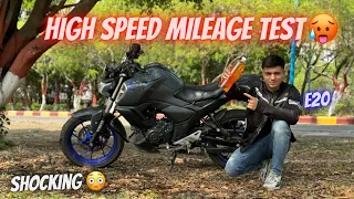 New FZS V4 High speed mileage test | Yamaha FZS V4 1L Mileage |