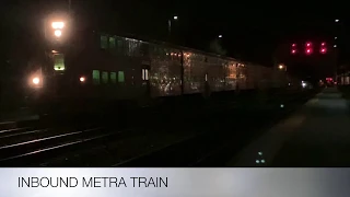 The Complete Metra Morning Rush Hour At Fairview Avenue On December 26, 2019