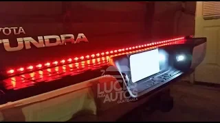 Tira LED trasera para pickups con función de stop, pidevías y retroceso