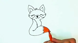 Draw a fox in a minute!🤩