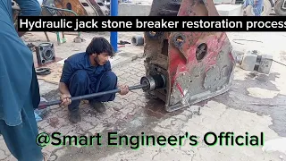 #Hyraulic Stone Breaker Restoration Process#Hitachi 200-#N.P.K #automobile #mechanic #excavator