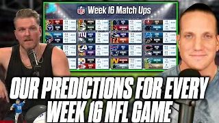 Pat McAfee & AJ Hawk Pick EVERY NFL Week 16 Game