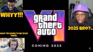 STREAMERS REACT TO THE GTA 6 RELEASE DATE!