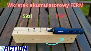 Wkrętak akumulatorowy ferm 4v//screwdriver 4v// TEST