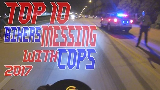 Top 10 Cops VS Bikers MESSING With Police Chase Motorcycle GETAWAY Videos COP Car Chases Street Bike