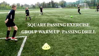 Square Passing Warm Up/Passing Drill for Football/Soccer |TOFA #16