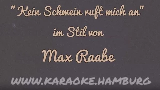 Max Raabe - Kein Schwein ruft mich an KARAOKE