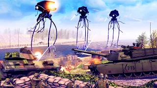 HUGE TRIPOD RIVER AMBUSH! War Of The Worlds Mod | Call To Arms