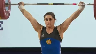 2016 European Weightlifting Championships, Women 69 kg  Тяжелая Атлетика. Чемпионат Европы