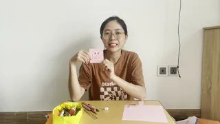 Instructions for making a card with a ghost drawing