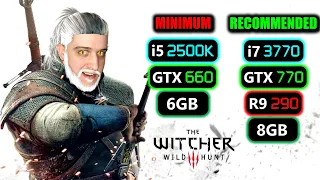 The Witcher 3 on the Minimum and Recommended System Requirements!