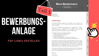 Erfolgreiche Bewerbung: Anlagen Reihenfolge Bewerbungsmappe Deckblatt  -Tutorial