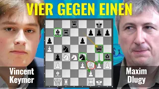 Jetzt redet Maxim Dlugy - und zeigt eine Keymer-Partie || Vincent Keymer vs. Maxim Dlugy