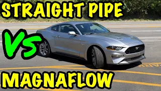 Ford Mustang GT 5.0: STRAIGHT PIPE Vs MAGNAFLOW!