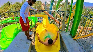 Yellow Body Slide at El Rollo Parque Acuático