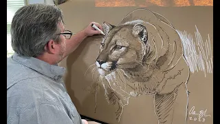 Drawing a Mountain Lion using Olo Markers