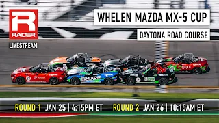 Mazda MX-5 Cup 2024 | Round 2 - Daytona Road Course | Livestream