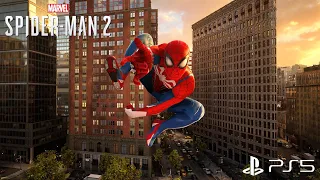 Marvel's Spider-Man 2: Physics Based Web-Swinging | Swing Assist Off - No HUD