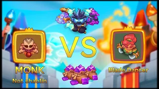 "Blade Dancer Punishes Monks - Watch To Find Out What Happens In Rush Royale! #BestAndroidGames2023