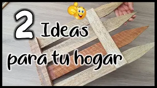 2 IDEAS CON CAJAS DE MADERA QUE TE SORPRENDERÁN - Manualidades con madera reciclada - wood crafts