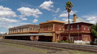 Werris Creek Railway Station & Australian Railway Monument .Quirindi Coal Trains part 5