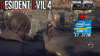 Resident evil 4 Remake Demo RX580 2048SP + I7 3770