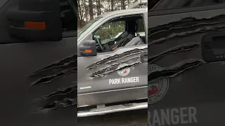 BIGFOOT DESTROYS PARK RANGER'S TRUCK!