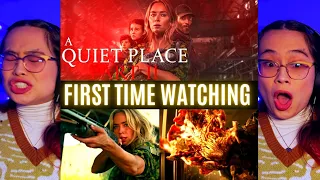 REACTING to *A Quiet Place: Part 2* EVEN BETTER?? (First Time Watching) Horror Movies