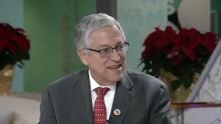 Cuyahoga County Executive Armond Budish speaks with 3News' Russ Mitchell prior to leaving office